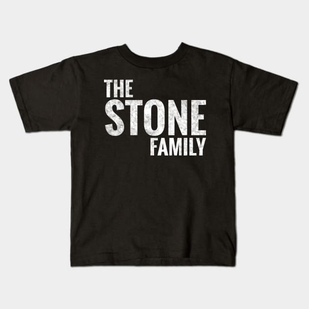 The Stone Family Stone Surname Stone Last name Kids T-Shirt by TeeLogic